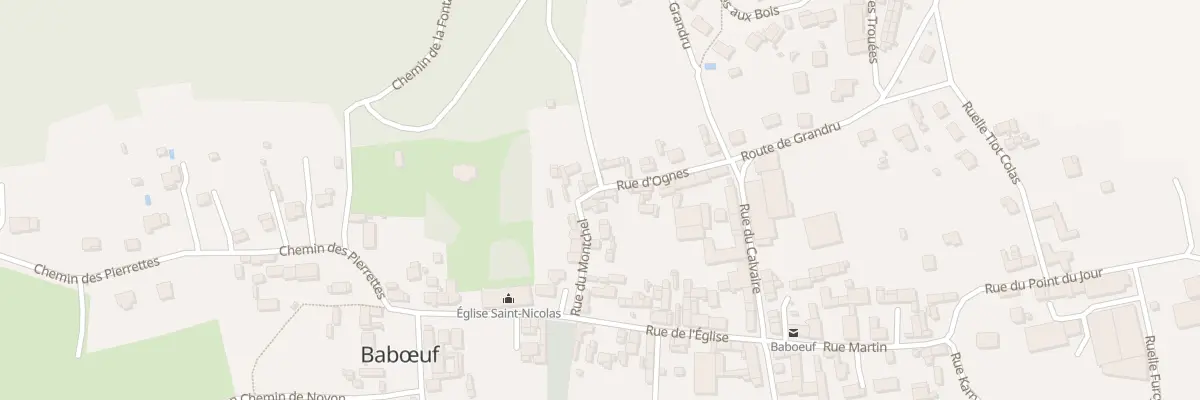 Plan du 16 Rue d’Ognes à Babœuf