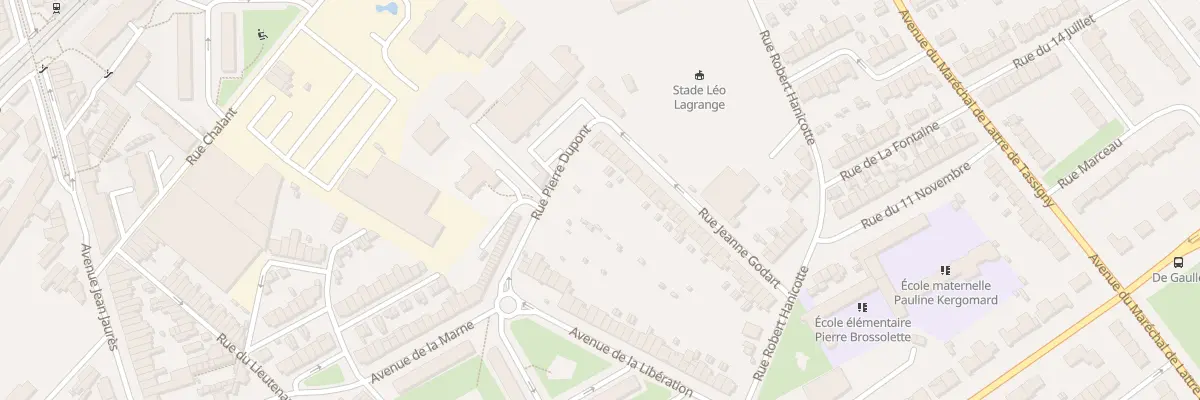 Plan du 45 Rue Jeanne Godart à Ronchin