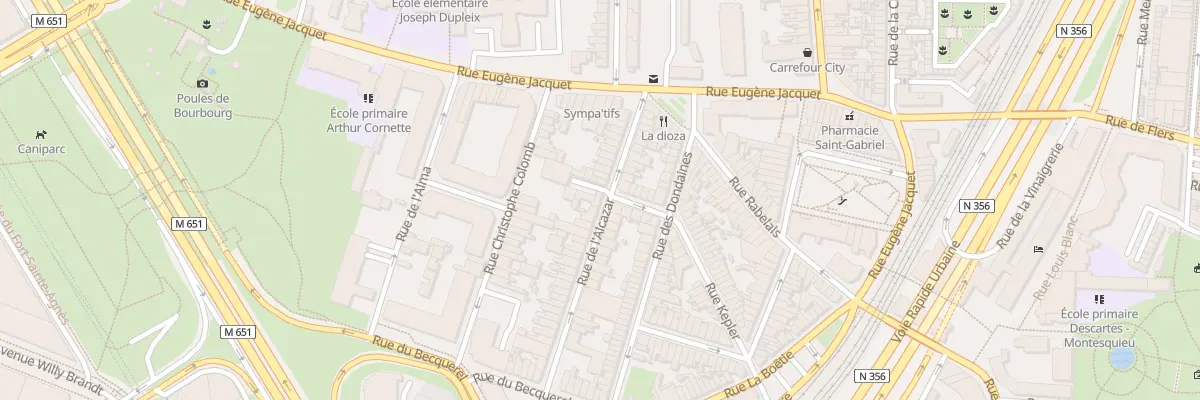 Plan du 22 Rue de l’Alcazar à Lille