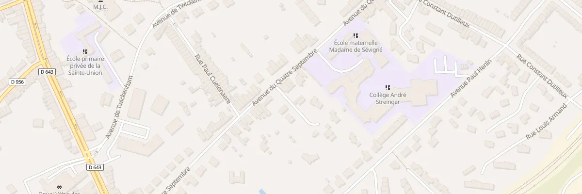 Plan du 663 Av du Quatre Septembre à Douai
