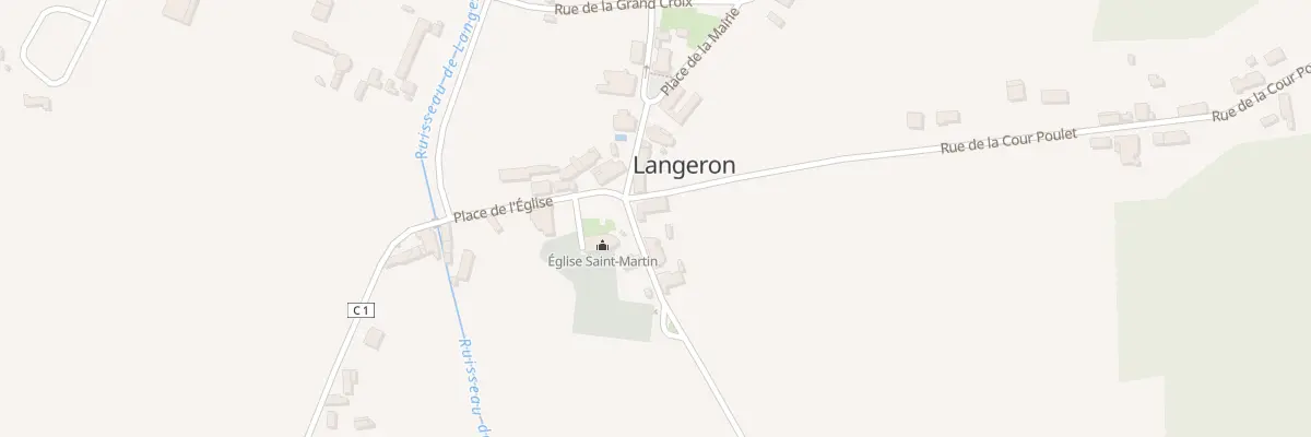 Plan du 11 Pl de l’Église à Langeron