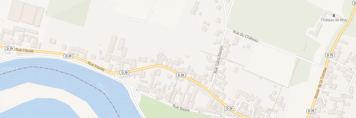 Plan du 40 Rue Haute à Misy-sur-Yonne