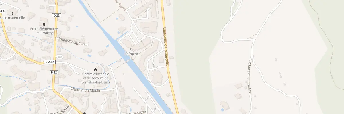 Plan du 22 Bd St Michel à Lamalou-les-Bains