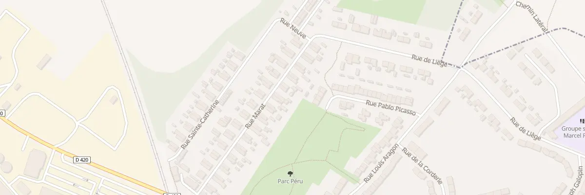 Plan du 42 Rue Marat à Auby