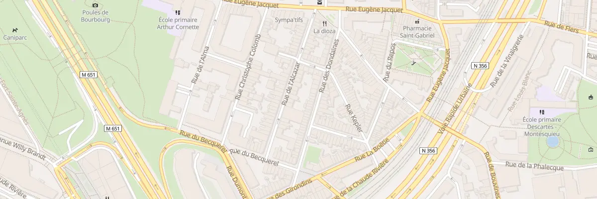 Plan du 33 Rue de l’Alcazar à Lille
