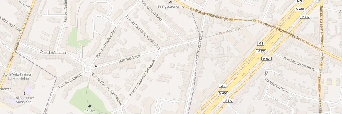 Plan du 36 Rue des Eaux à Marcq-en-Barœul