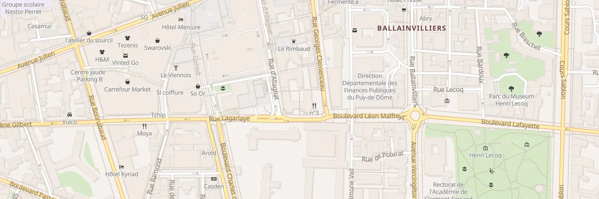 Plan du 27 Mail d’Allagnat à Clermont-Ferrand