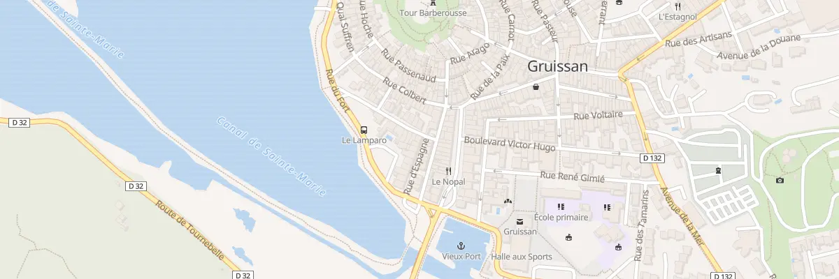 Plan du 15 Rue d’Espagne à Gruissan
