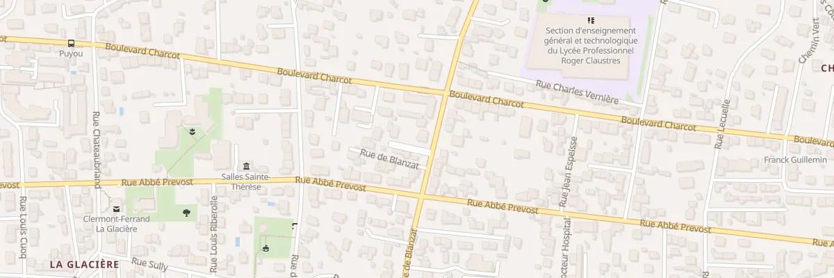 Plan du 185 Rue de Blanzat à Clermont-Ferrand