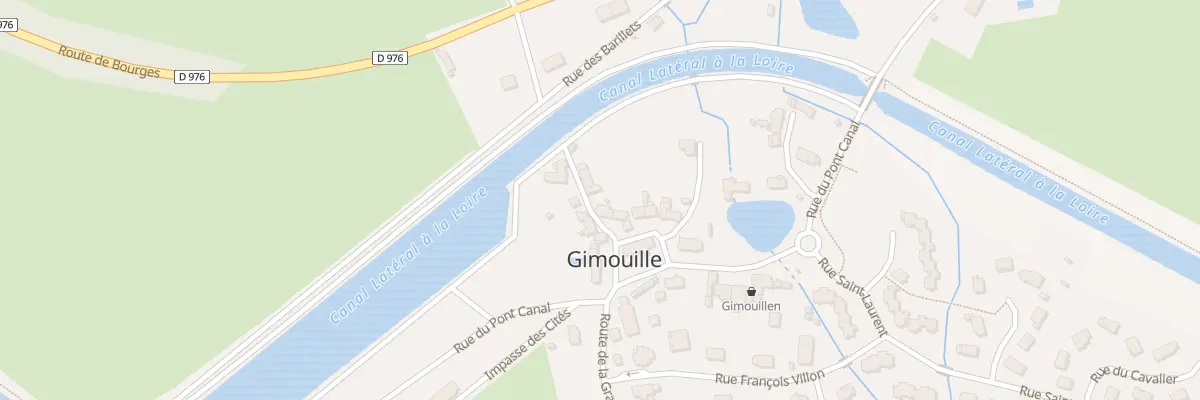 Plan du 2 Imp du Canal à Gimouille