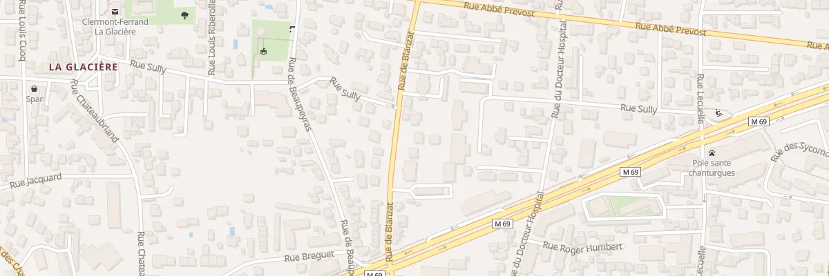 Plan du 134 Rue de Blanzat à Clermont-Ferrand