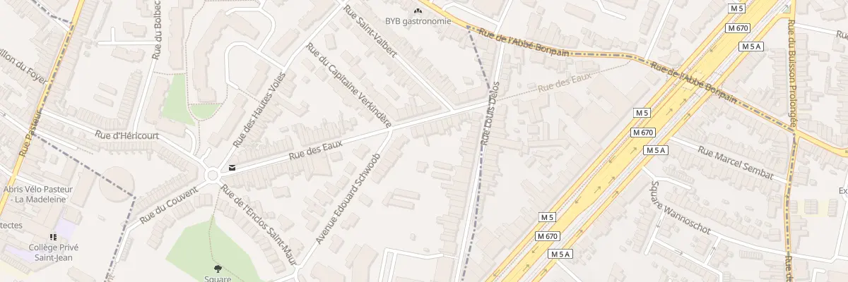 Plan du 38 Rue des Eaux à Marcq-en-Barœul
