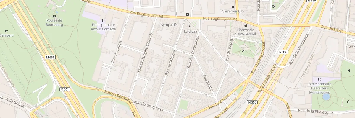 Plan du 23 Rue de l’Alcazar à Lille