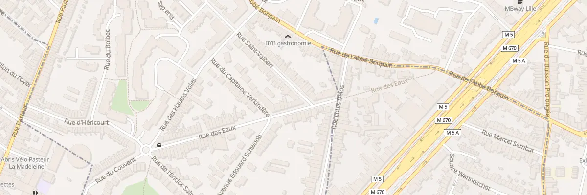 Plan du 1 Rue Saint-Valbert à Marcq-en-Barœul