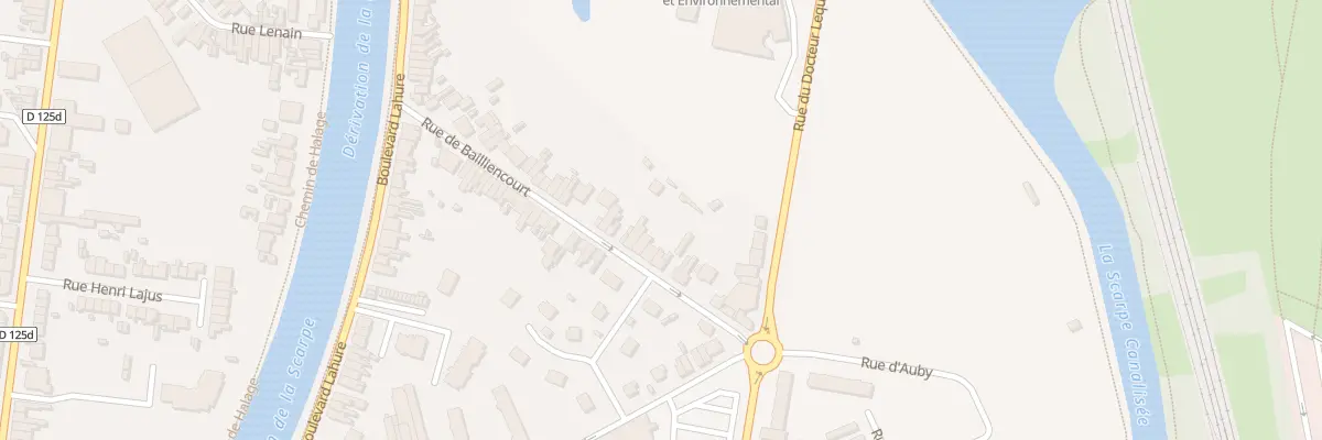 Plan du 94 Rue de Bailliencourt à Douai