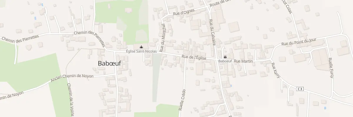 Plan du 170 Rue de l’Eglise à Babœuf