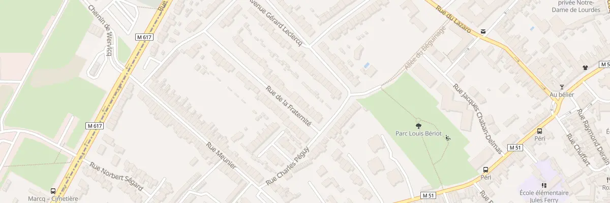 Plan du 12 Rue de la Fraternité à Marcq-en-Barœul