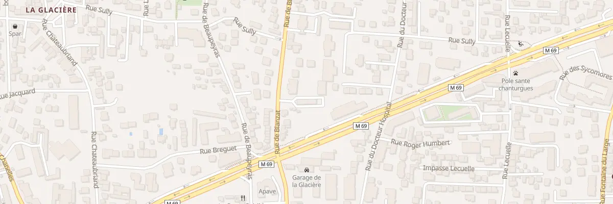 Plan du 128 Rue de Blanzat à Clermont-Ferrand