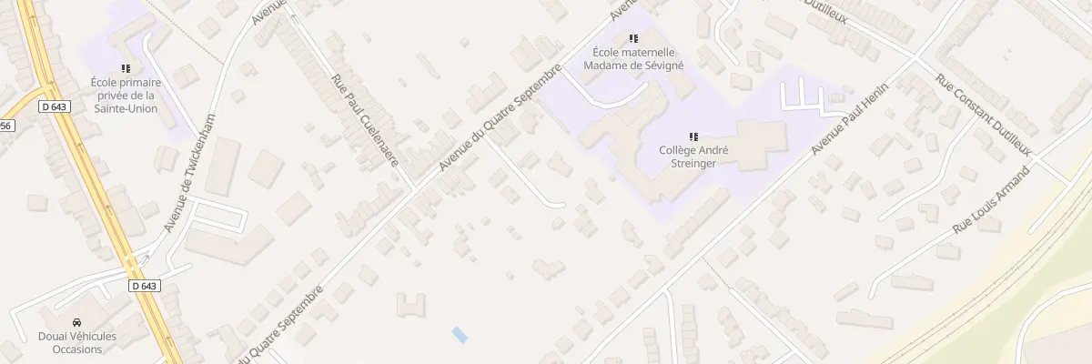 Plan du 51 Rue de la Houblonnière à Douai