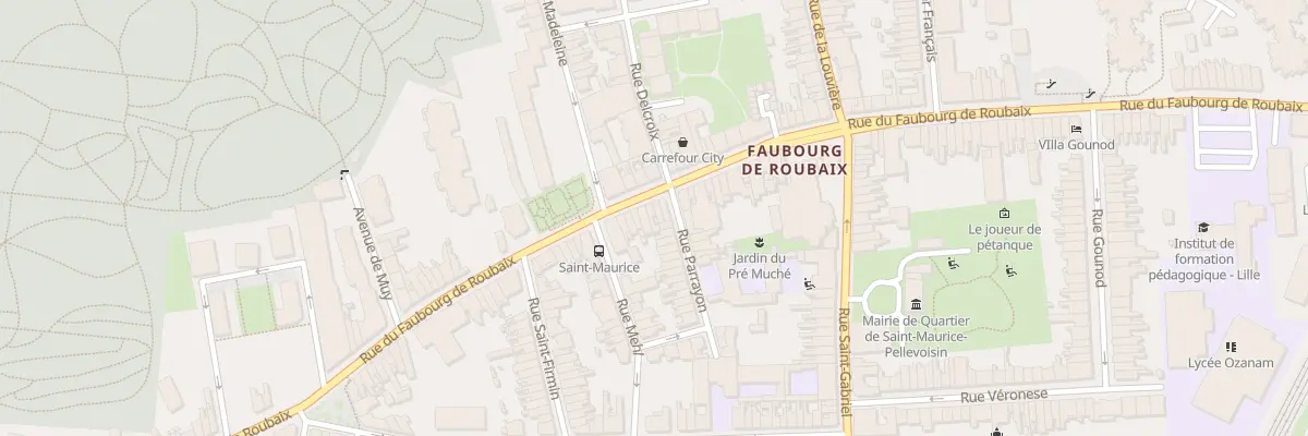 Plan du 134 Rue du Faubourg de Roubaix à Lille
