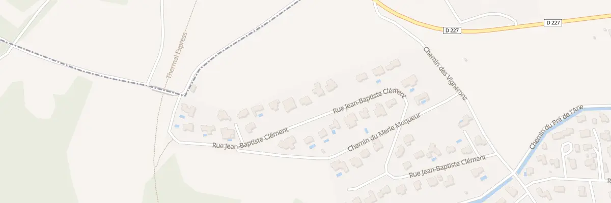 Plan du 39 Rue Jean Baptiste Clement à Riom
