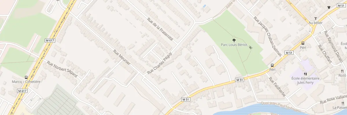 Plan du 2 Rue Charles Peguy à Marcq-en-Barœul