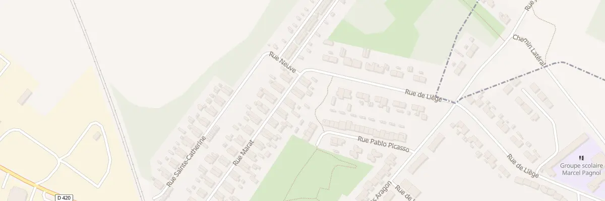 Plan du 54 Rue Marat à Auby