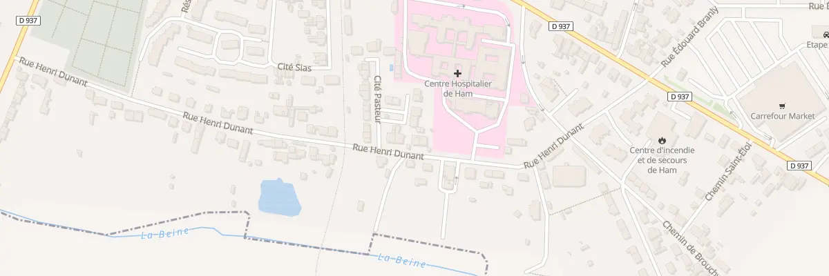 Plan du 31 Rue Henri Dunant à Ham