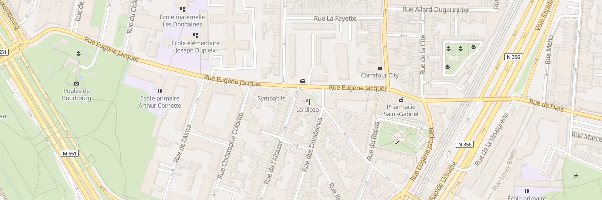 Plan du 1 Rue de l’Alcazar à Lille