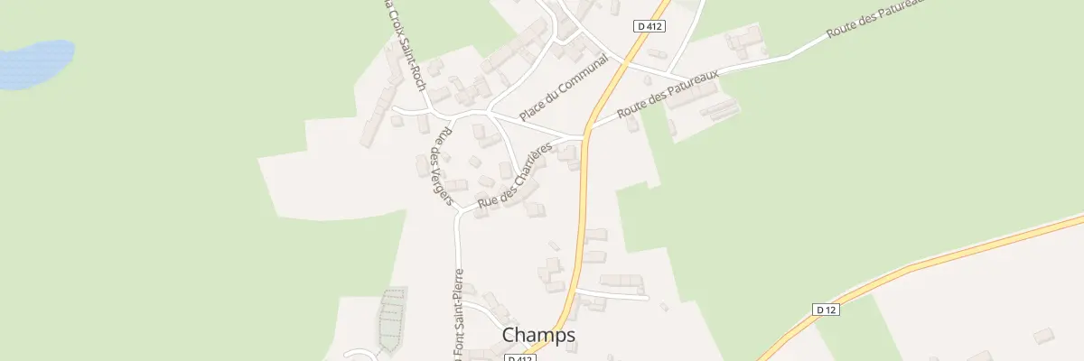 Plan du 3 Rue des Charrieres à Champs
