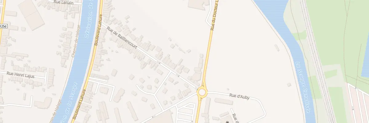 Plan du 62 Rue de Bailliencourt à Douai