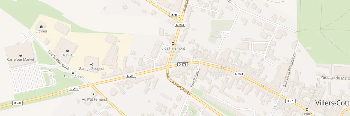 Plan du 2 Av de Compiègne à Villers-Cotterêts