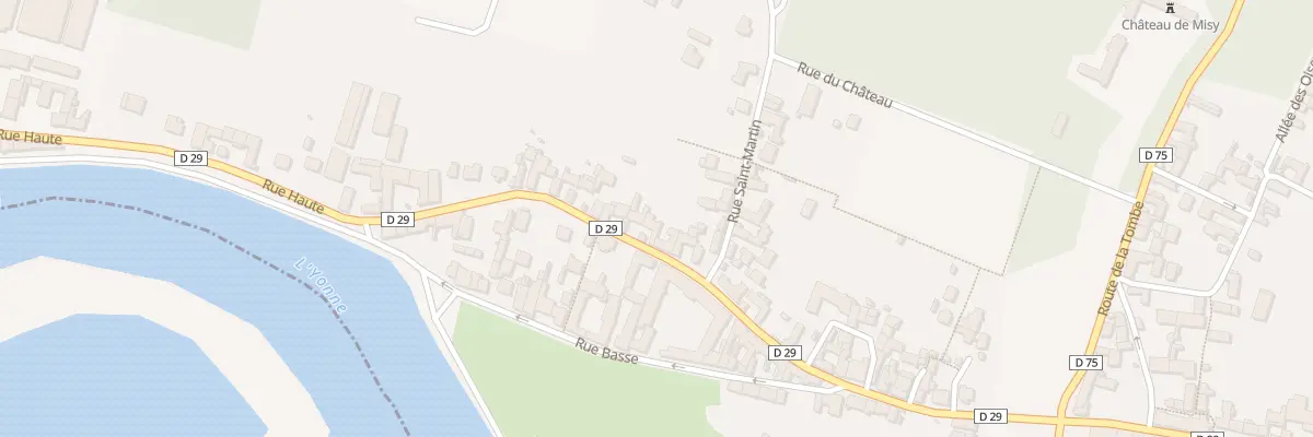 Plan du 30 Rue Haute à Misy-sur-Yonne