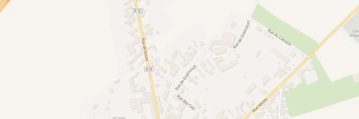 Plan du 9 Rue de Graincourt à Havrincourt
