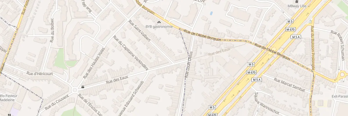 Plan du 2 Rue Saint-Valbert à Marcq-en-Barœul