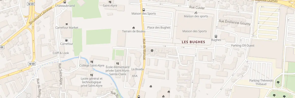 Plan du 50 Rue de Blanzat à Clermont-Ferrand