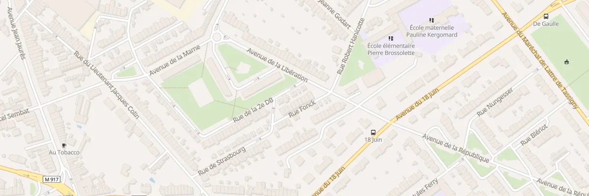 Plan du 10 Rue Fonck à Ronchin
