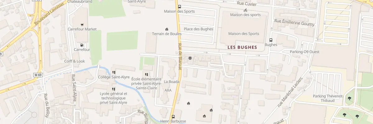 Plan du 44 Rue de Blanzat à Clermont-Ferrand