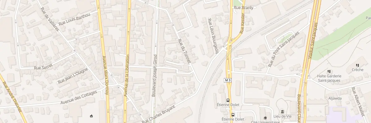 Plan du 38 Rue du Tonnet à Clermont-Ferrand
