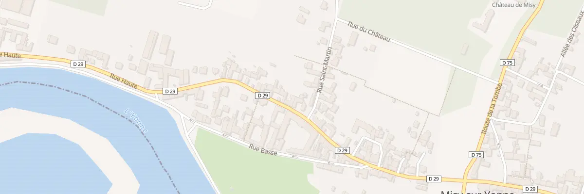 Plan du 28 Rue Haute à Misy-sur-Yonne