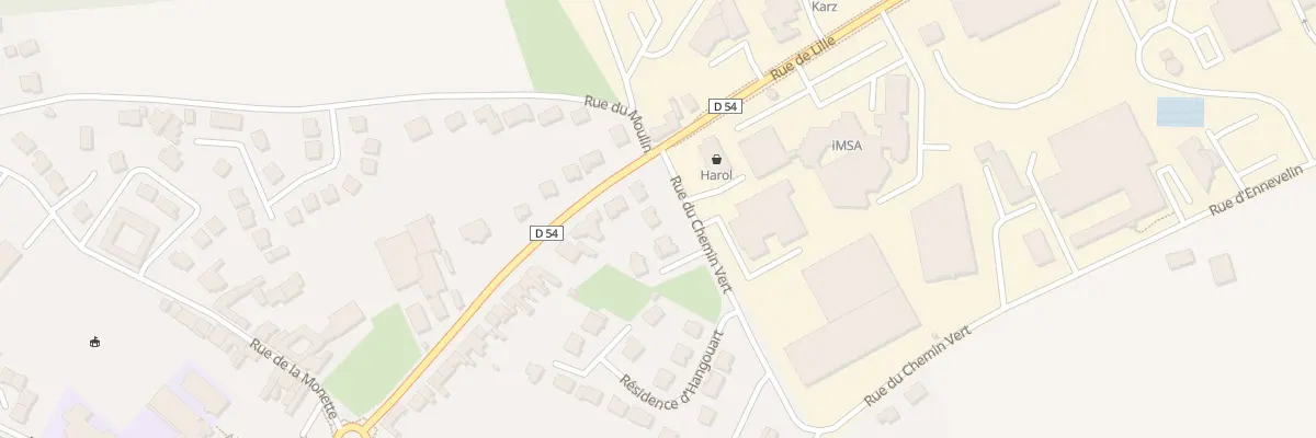 Plan du 2B Rue du Chemin Vert à Avelin