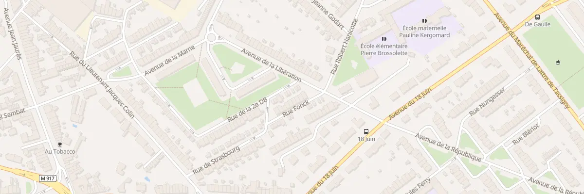 Plan du 8 Rue Fonck à Ronchin