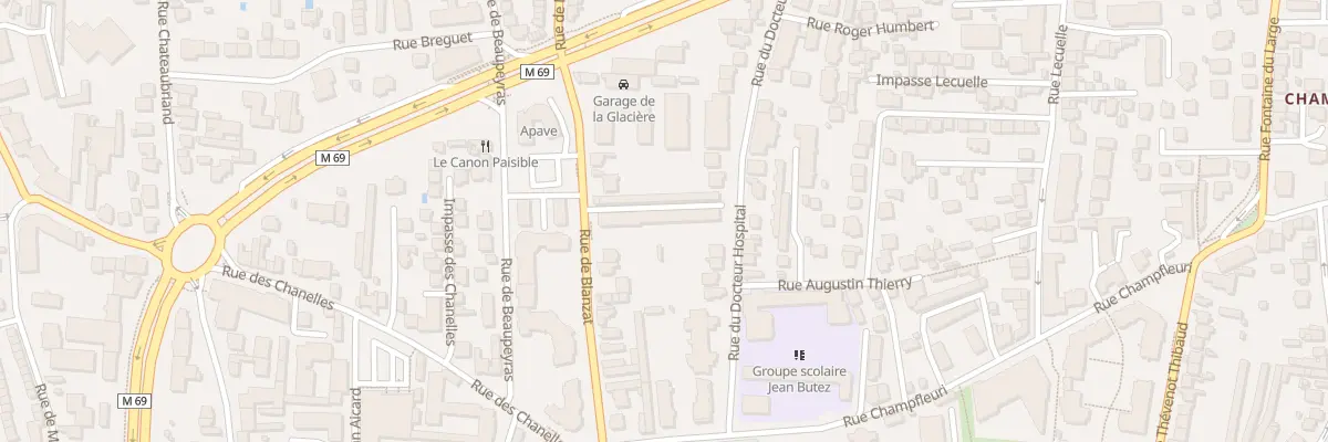 Plan du 92 Rue de Blanzat à Clermont-Ferrand