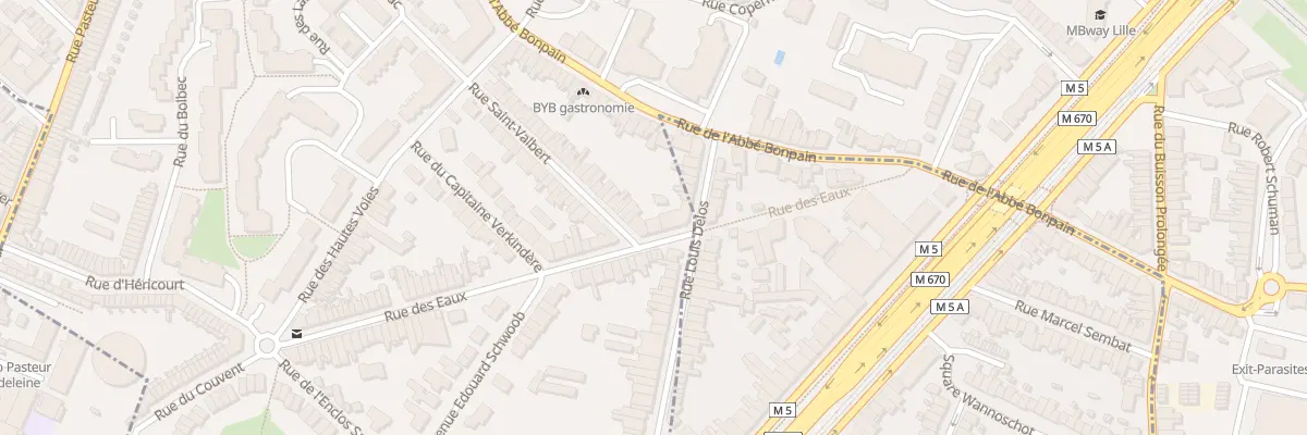 Plan du 75 Rue des Eaux à Marcq-en-Barœul