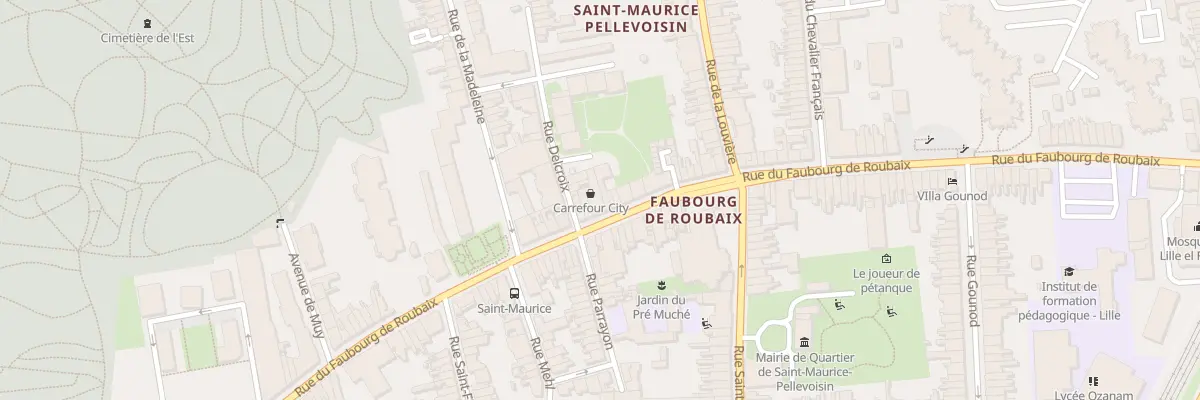 Plan du 153 Rue du Faubourg de Roubaix à Lille