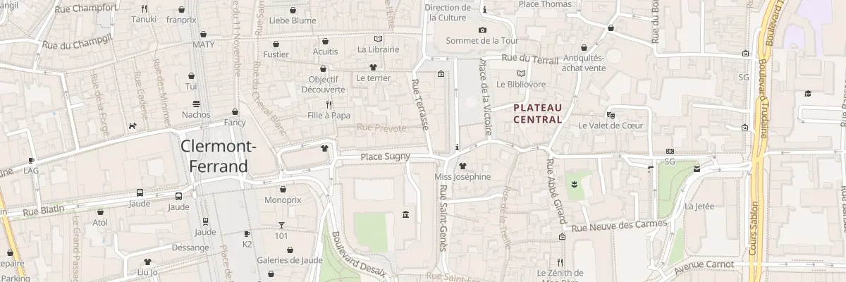 Plan du 4 Pl Sugny à Clermont-Ferrand
