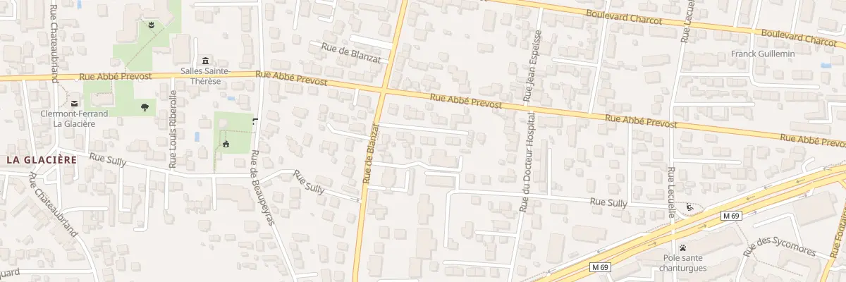 Plan du 154 Rue de Blanzat à Clermont-Ferrand