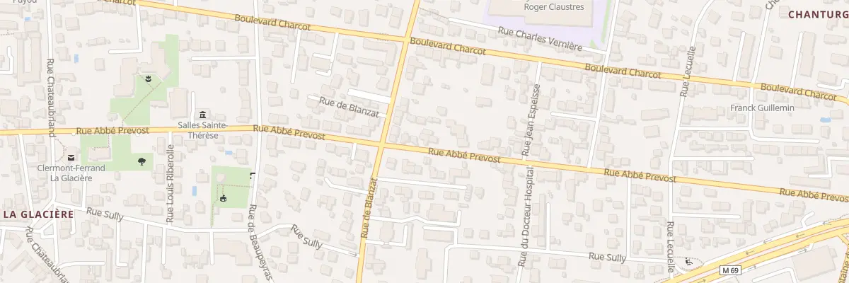 Plan du 80 Rue abbé Prevost à Clermont-Ferrand