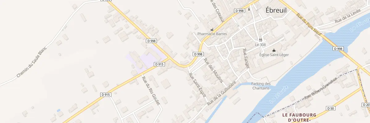 Plan du 66 Rue des Fossés à Ébreuil