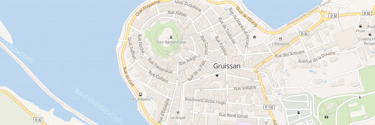 Plan du 3 Rue Arago à Gruissan